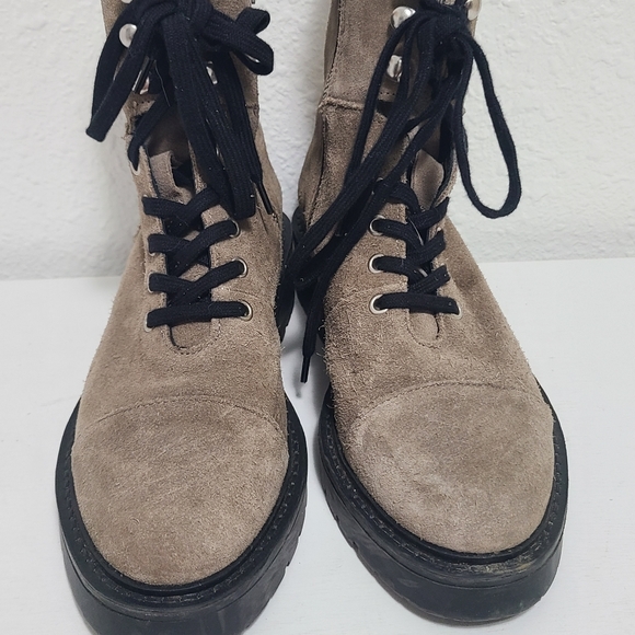 All saints  boots dusty cap toe combat moto boot - Picture 9 of 15